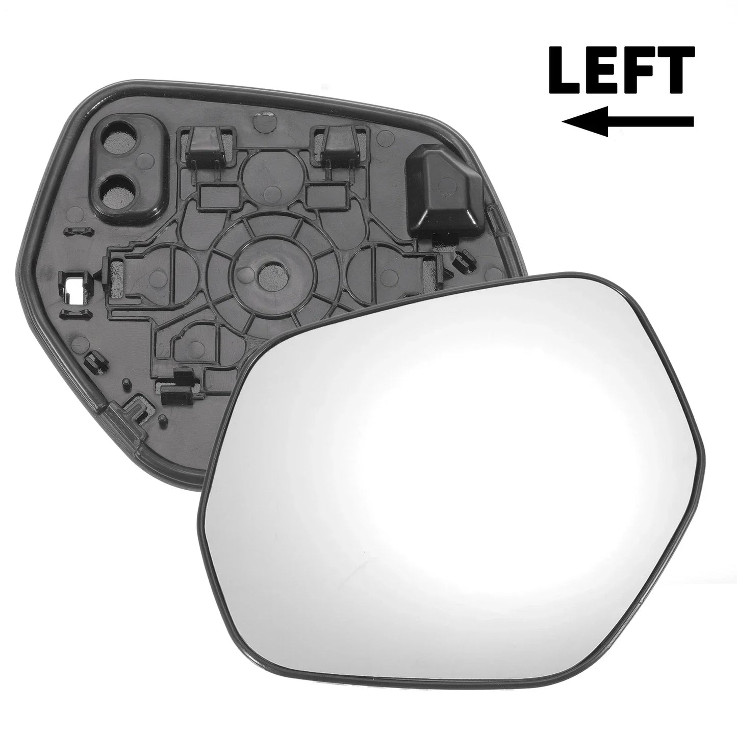 Left Side White Mirror Glass w/ Back Non-Heated for Honda HR-V (2014-2020)