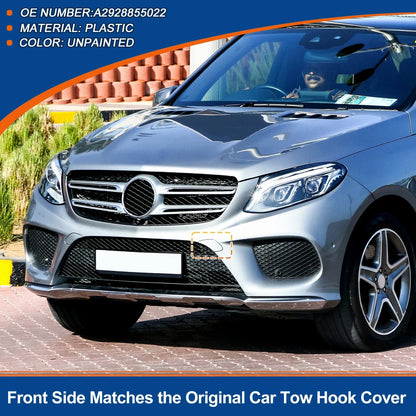 Front Car Bumper Tow Hook Cover for Mercedes-Benz GLE (2016-2023)
