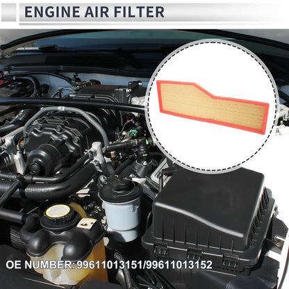 Car Engine Air Filter for Porsche 911 3.4L 3.6L (1999-2008) - 1 Pc