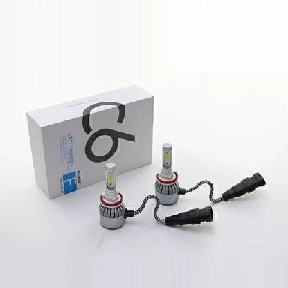 36W COB LED White Headlight Bulbs for H8 H9 H11 (6000K)