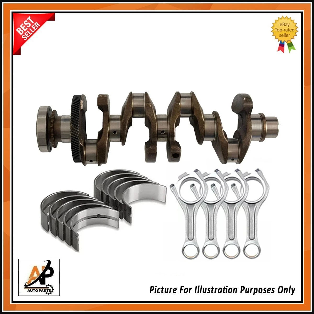 Crankshaft Main and Big End Bearings Set for Jaguar XF Sportbrake (2017–2020)