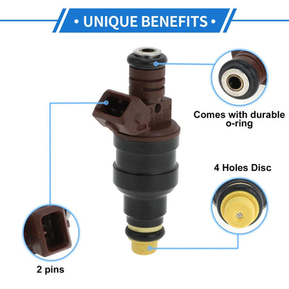 Fuel Injector 2 x No.0280150975 for CHEVROLET Blazer S10 4.1 4WD (1998-1999)