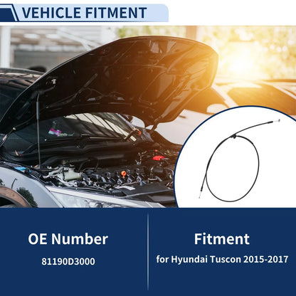 Hood Latch Release Cable for Hyundai Tucson (2015-2017)