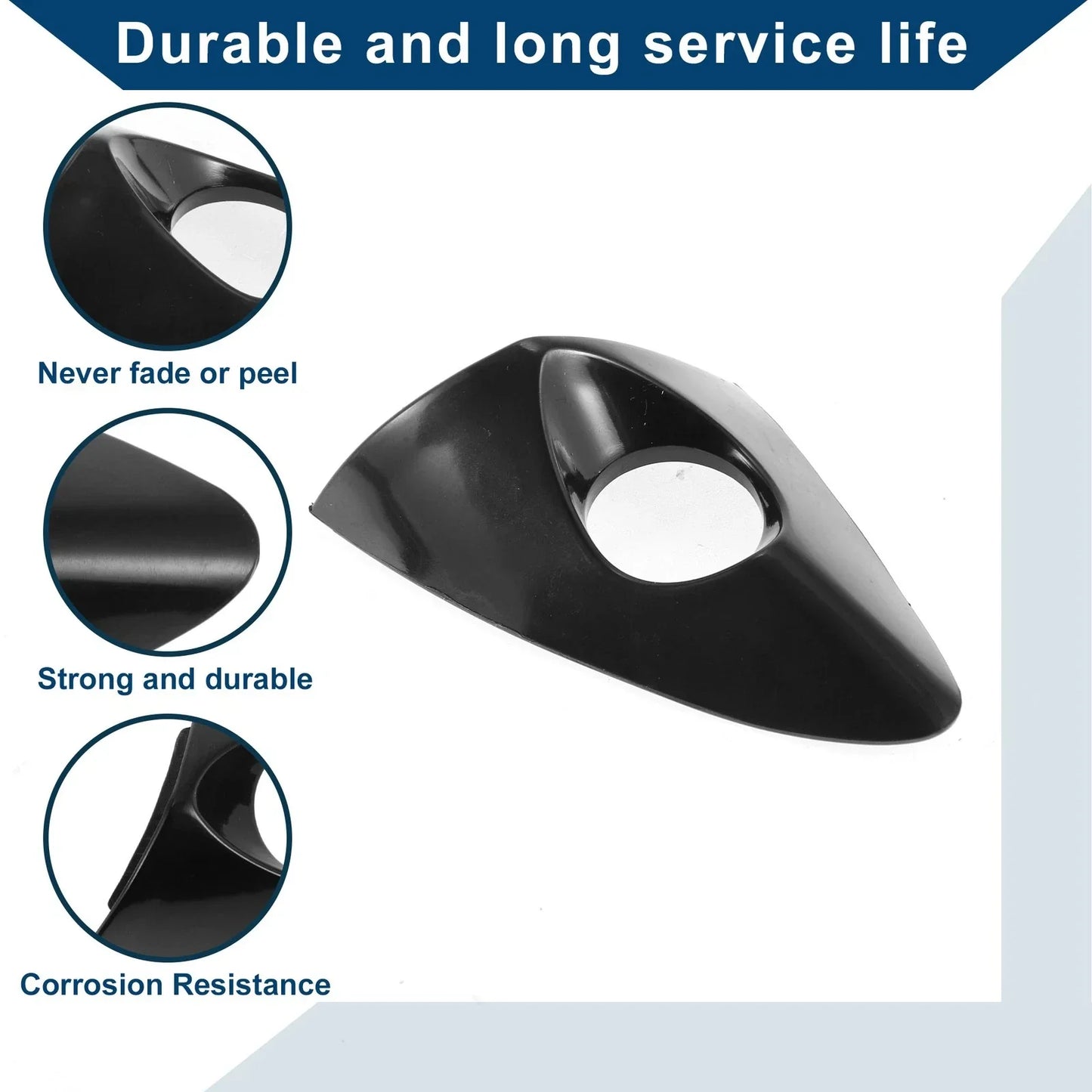 Exterior Door Handle Cover Trim for Hyundai Elantra (2011-2016) Black