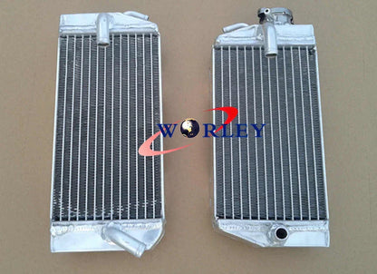 Aluminum Radiator + Blue Silicone Hose for Honda CRF450R (2002-2004)