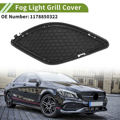 Front Left Fog Light Grill for Mercedes-Benz CLA250 (2014-2019) Black