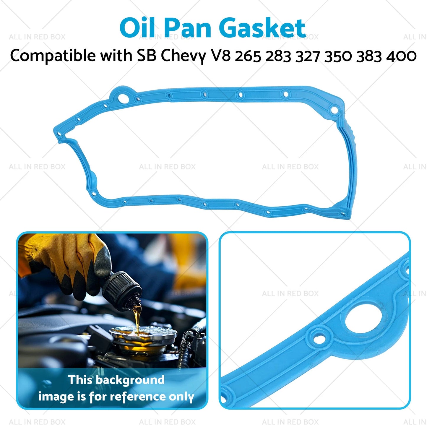 Oil Pan Gasket for SB Chevy V8 265 283 327 350 (Pre-1986)