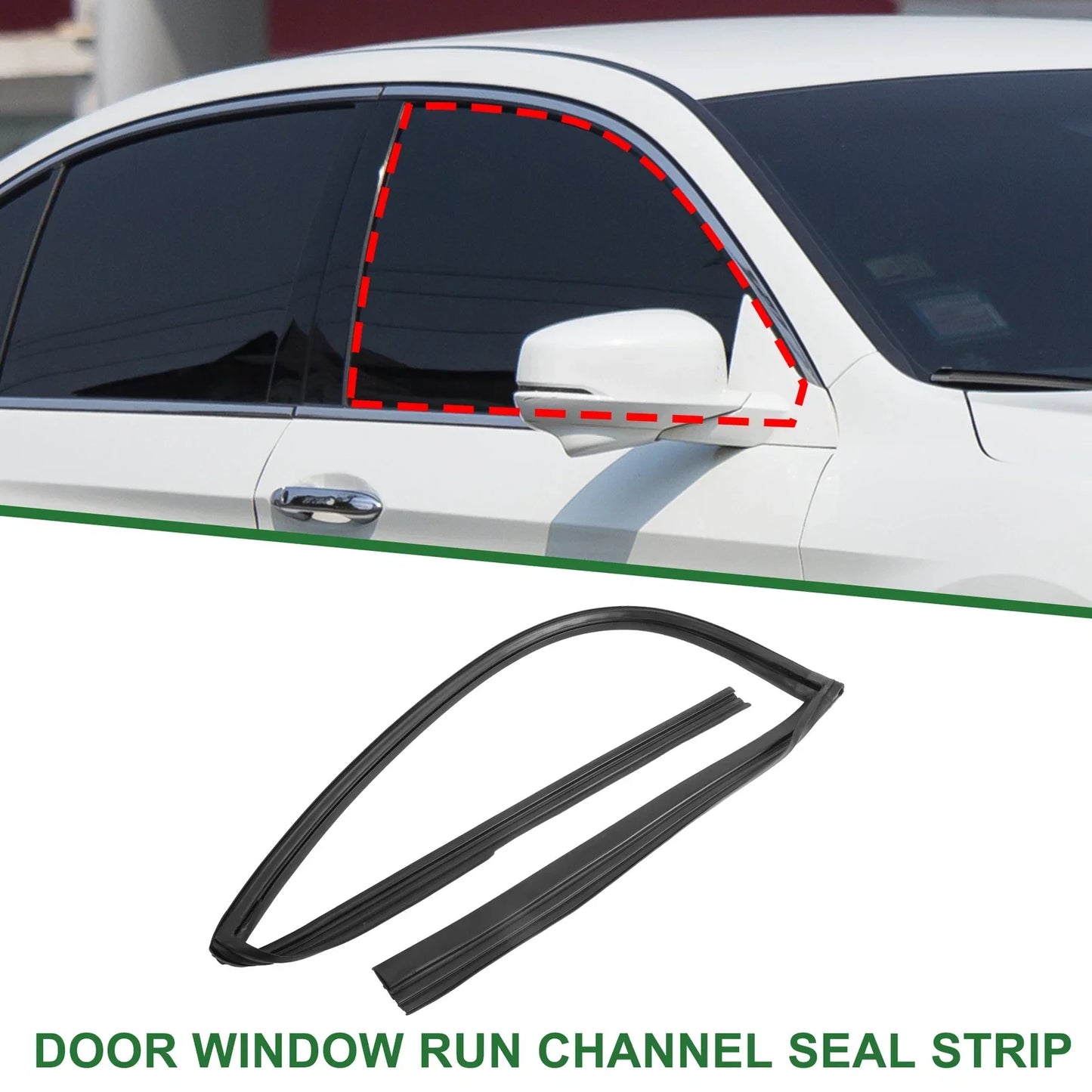 Rear Right Door Window Seal Strip for Honda Accord ( Specified)