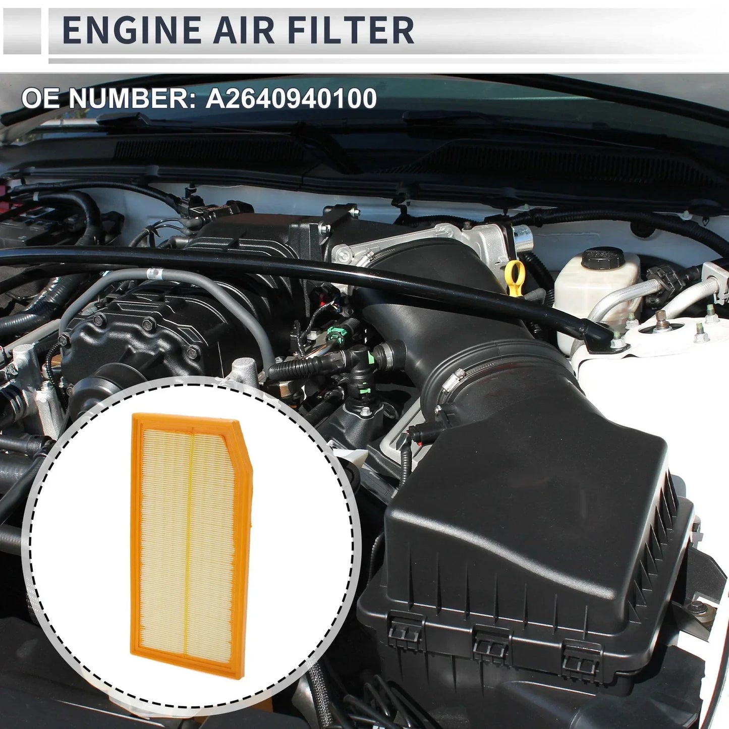 Engine Air Filter for Mercedes-Benz GLE350 L4 2.0L (2020-2024)