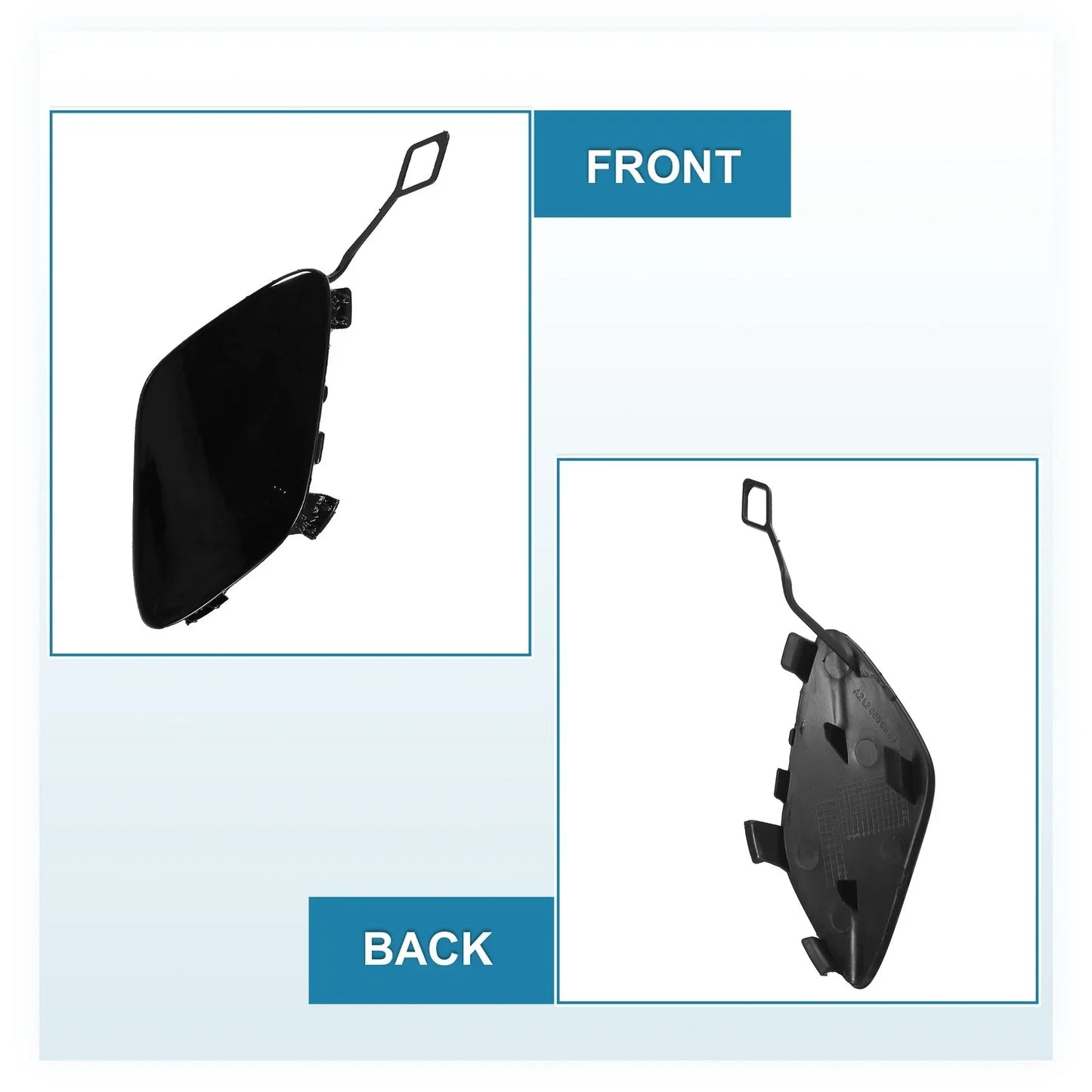 Front Bumper Tow Hook Cover for Mercedes-Benz E250 2014-2015 Bright Black