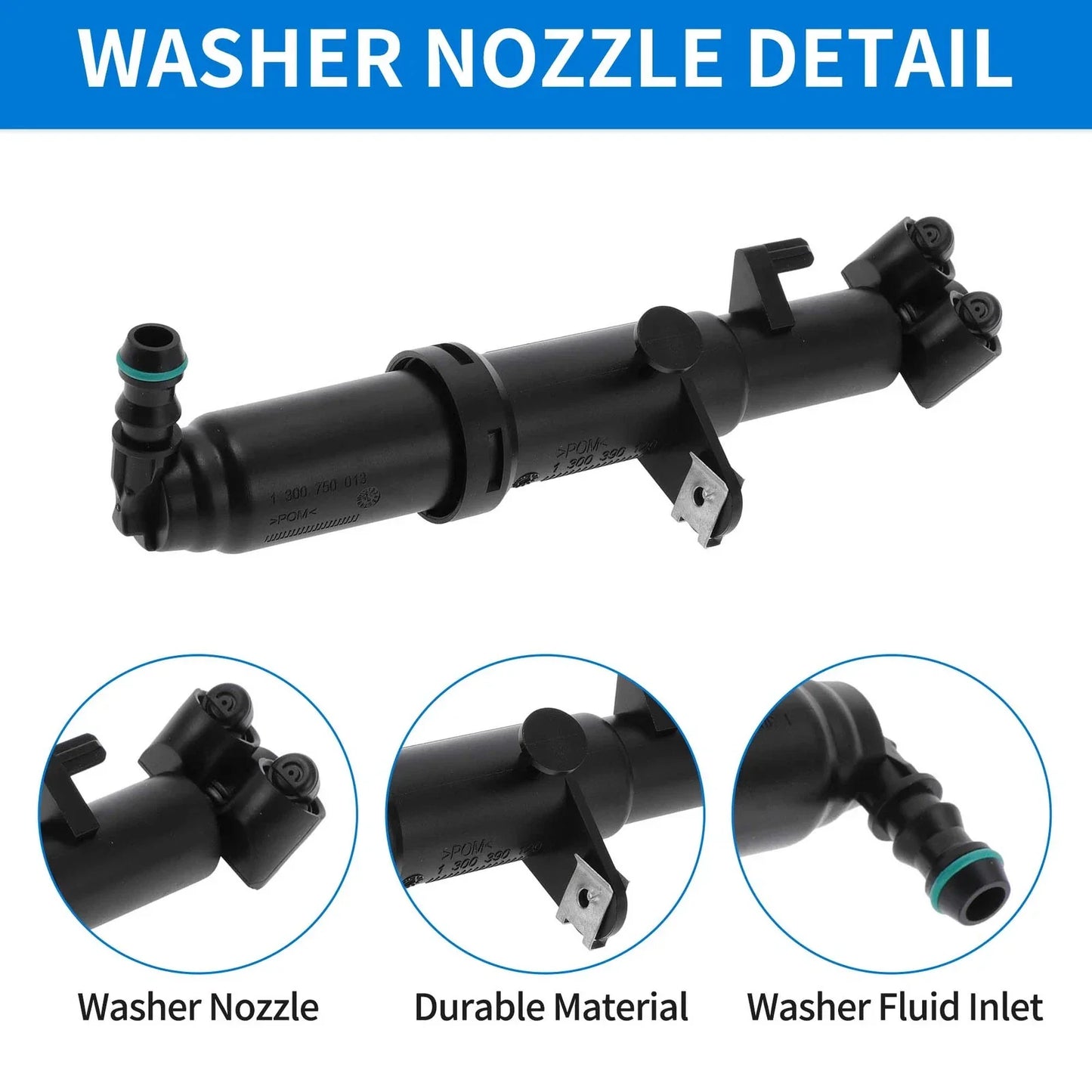 Front Left Headlight Washer Nozzle for Mercedes-Benz S350 (2006-2010)