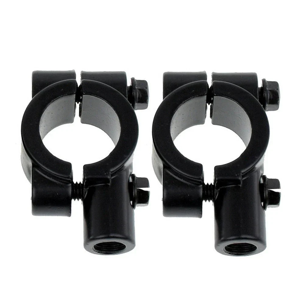 22MM M8 Handlebar Mirror Mount Holder Clamp for Motorcycle Black
