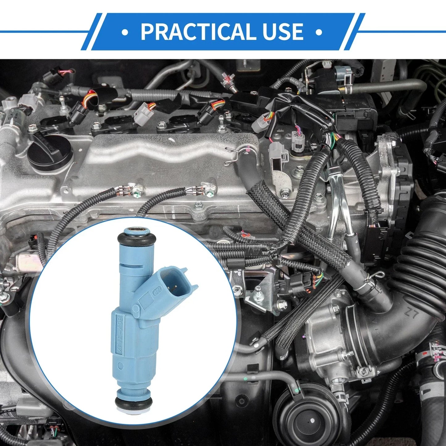Fuel Injector for Dodge Ram 1500 2002-2007 4.7L Blue 1 x Unit