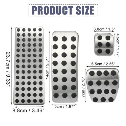 5 Pcs Accelerator & Brake Pedal Covers for Mercedes-Benz A B CLA GLA