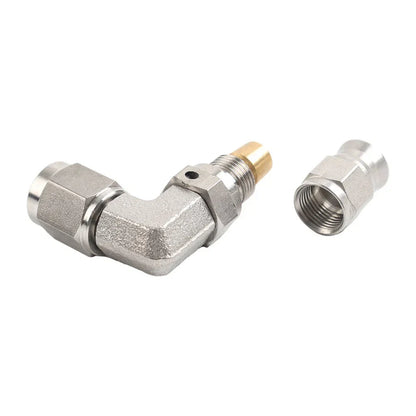 Stainless Steel AN-3 3/8" x 24 UNF 90�� Brake Swivel Hose Ends Fitting