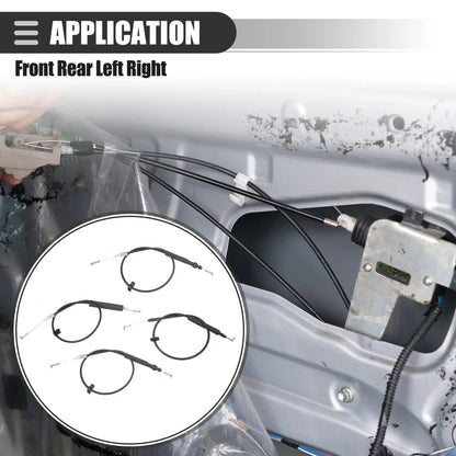 4pcs Front Inside Door Lock Cables for Honda Accord (2003-2007)