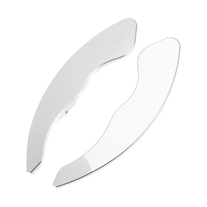 Silver Tone Steering Wheel Paddle Shifter Extend Cover for Honda Civic (2009-2011)