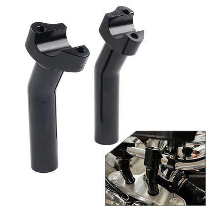 5.5" CNC Pullback Handlebar Risers for Harley Dyna Softail Sportster XL883 (2004-2023)