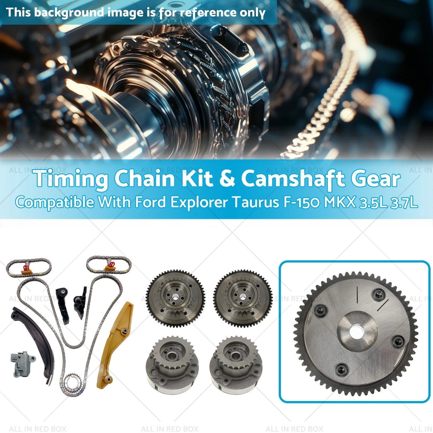Timing Chain Kit & Camshaft Gear for Ford Explorer Taurus F-150 MKX (2006-2010)