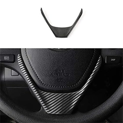 Carbon Fiber Steering Wheel Cover Trim for Toyota Corolla (2014-2018)