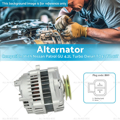 110A Alternator for Nissan Patrol GU Y61 TD42 TD45 Turbo Diesel (1998-2007)