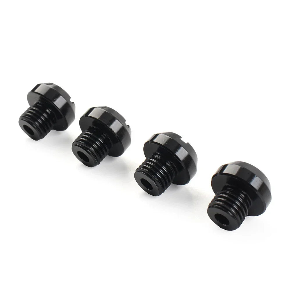 4 x Mirror Hole Blanking Plugs M10 Screws Caps Black for Universal Motorcycle