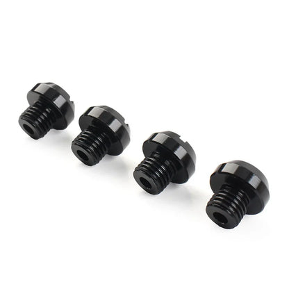 4 x Mirror Hole Blanking Plugs M10 Screws Caps Black for Universal Motorcycle