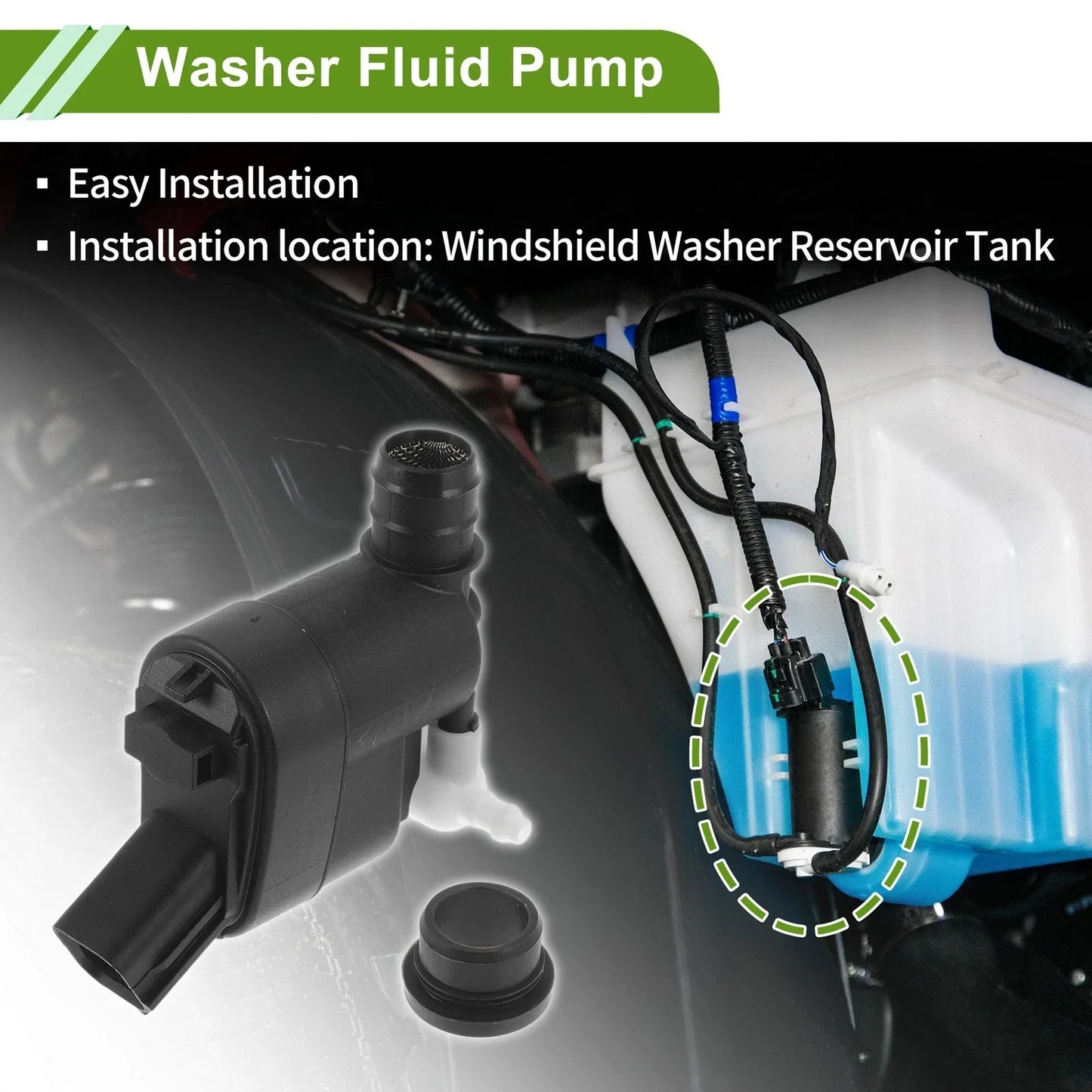 Windshield Washer Pump w/Grommet for Genesis GV70 (2022-2023)