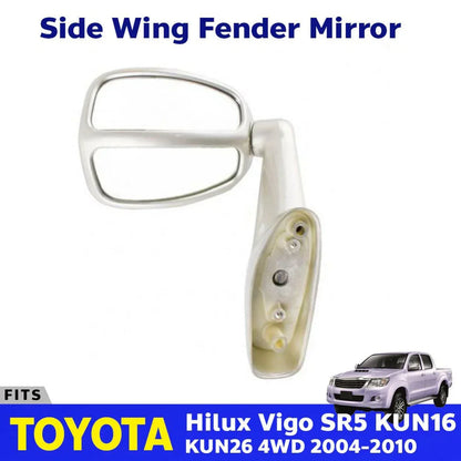 Side Wing Mirror Fender 2 View Fits Toyota Hilux Vigo SR5 KUN16 4WD UTE 2005-10