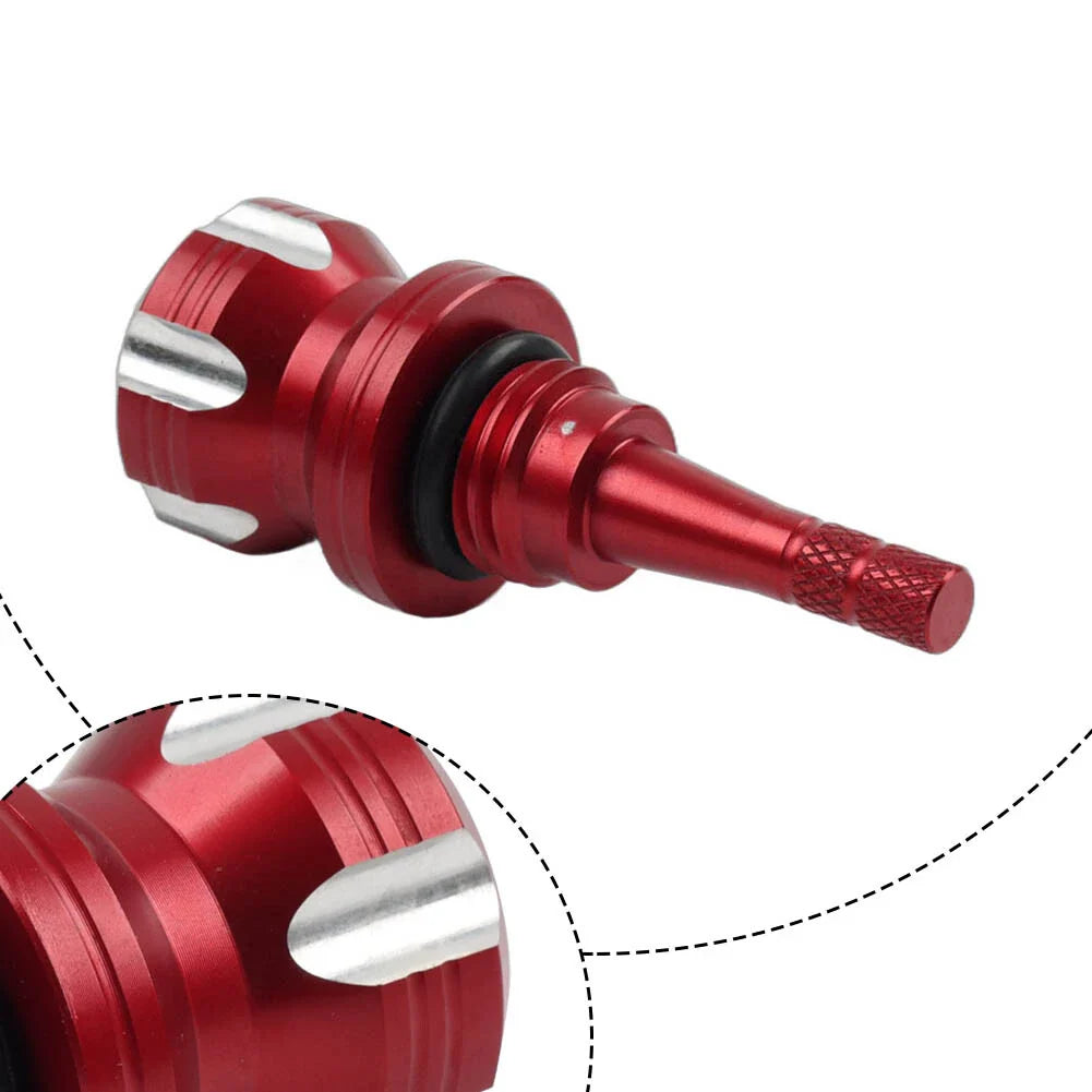 Engine Oil Dipstick Screw Bolt Red for Yamaha MT09, Tracer 900, XSR700, XSR155