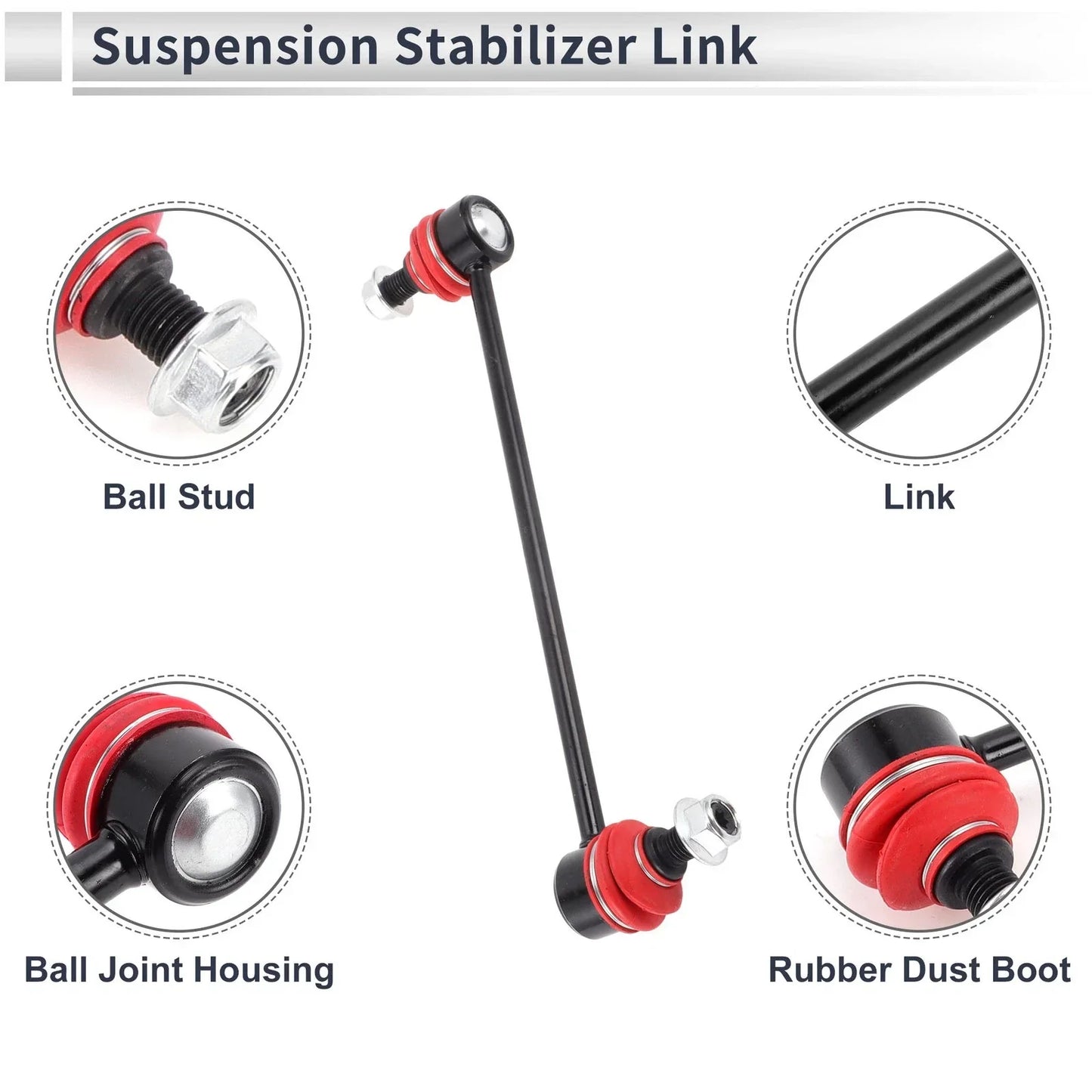 Front Stabilizer Bar Links with 2 x Bushings for Toyota Solara (2004-2008)