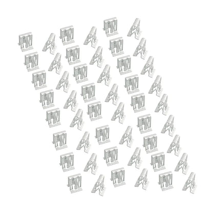 50pcs Gray Dashboard Retainer Clips for Instrument Panel - Universal Fit