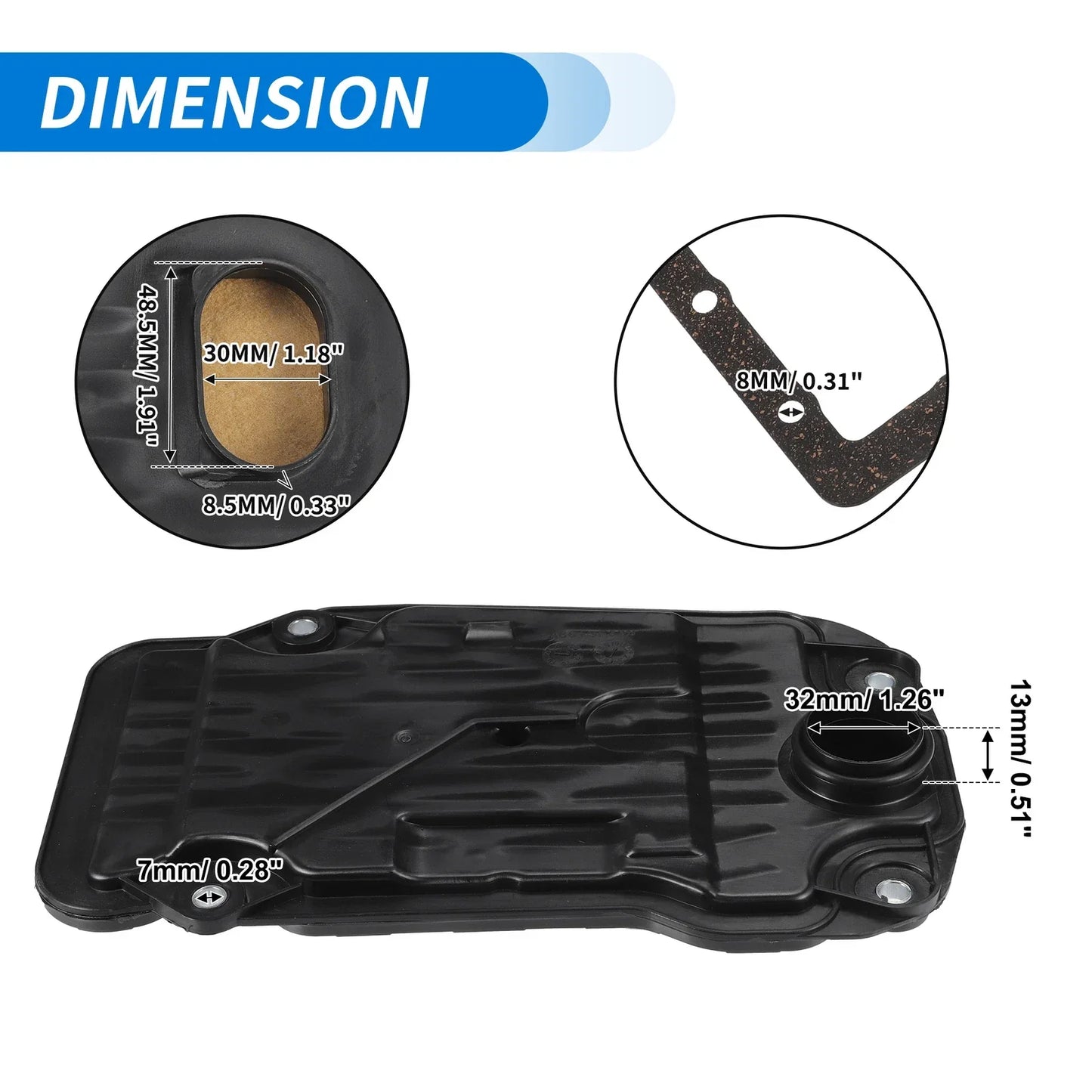 Transmission Filter Oil Pan Gasket Kit for Lexus GS250 (2013-2015)