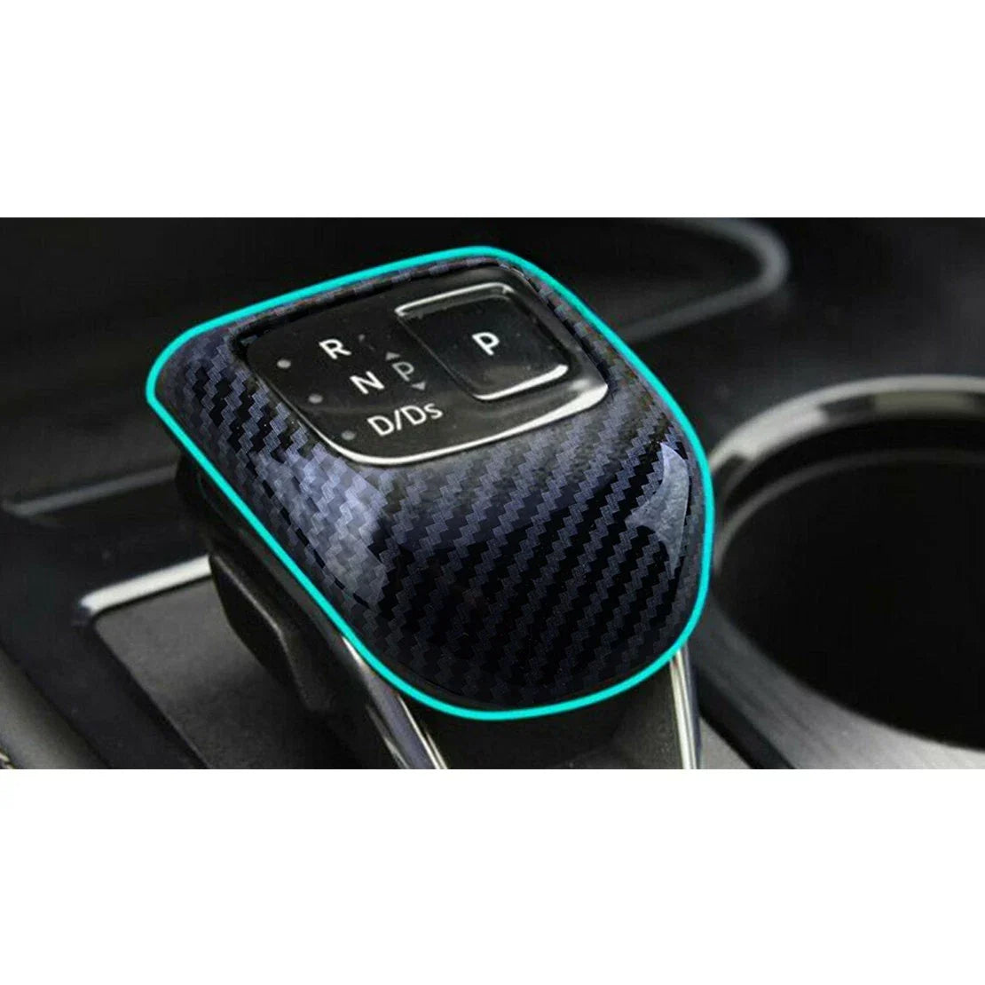 Carbon Fiber Style Gear Knob Cover for Nissan Rogue (New)