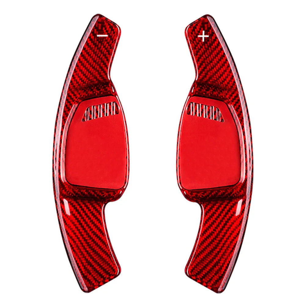 Carbon Fiber Steering Wheel Paddle Shifter Extensions for Audi RS5 (2021)