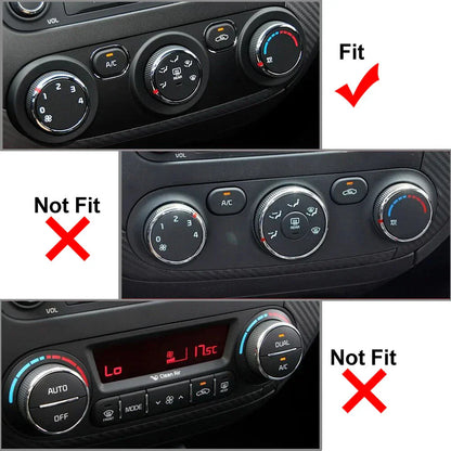 Blue AC Switch Control Knob Ring for Kia Cerato K3 Forte (2017-2018)