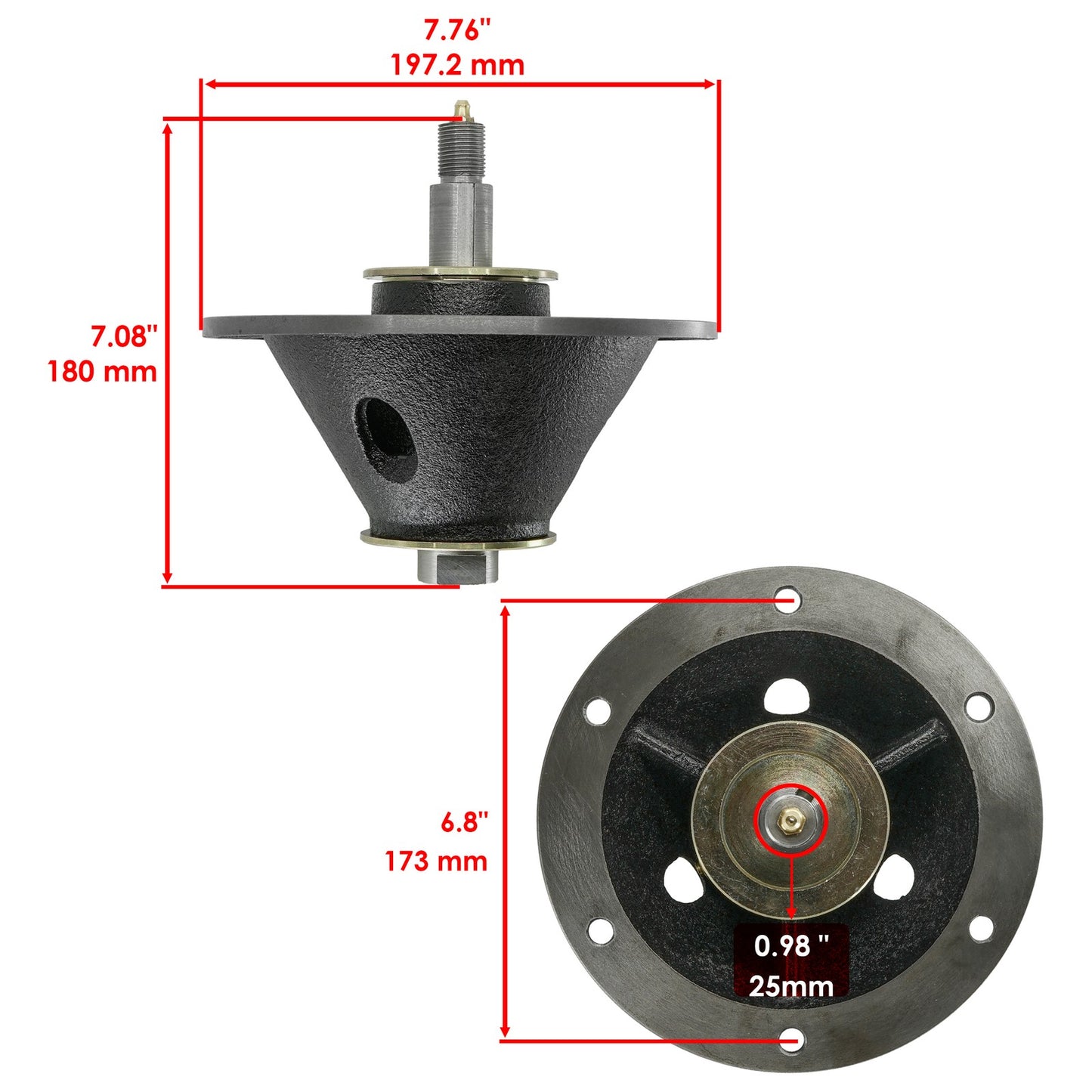Blade Deck Spindle Heavy Duty Replacement for Simplicity 61 Inch (1990–2005)