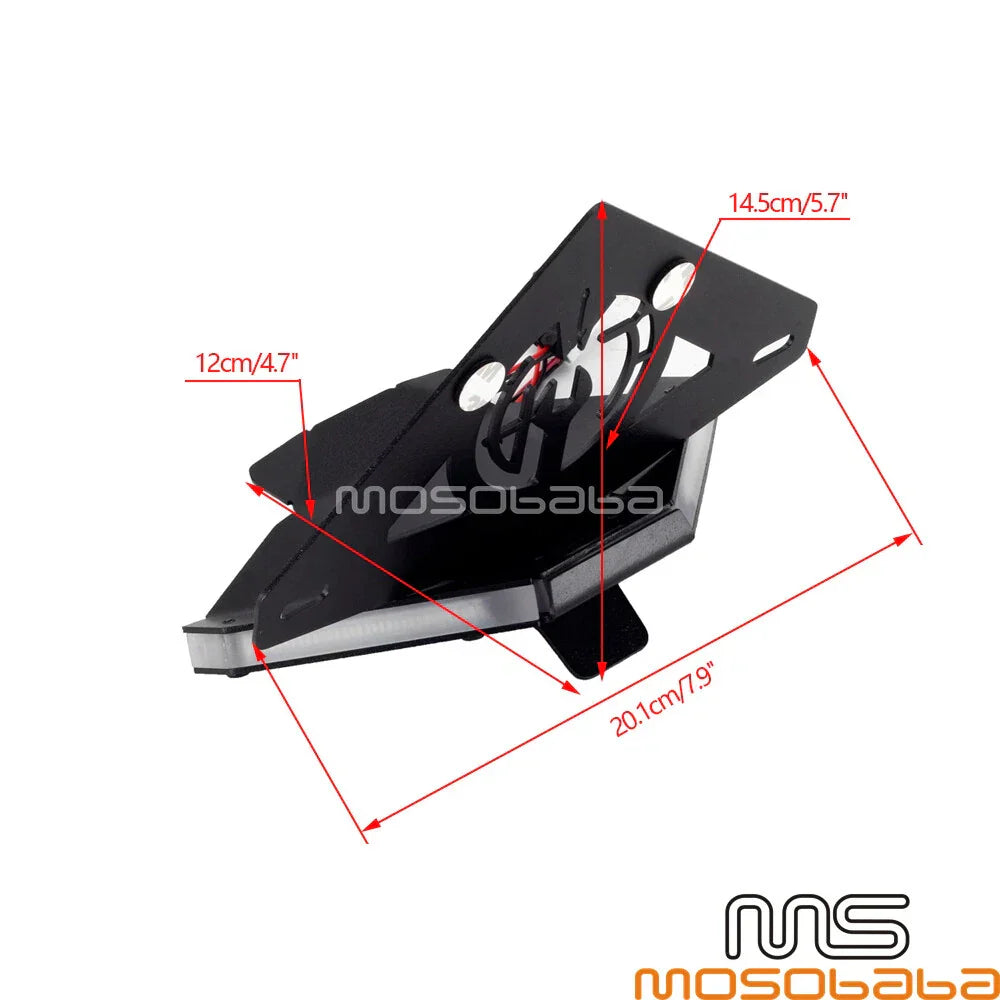 Fender Eliminator Turn Signal License Plate for Ducati V2 V4 V4R V4S (2018-2022)