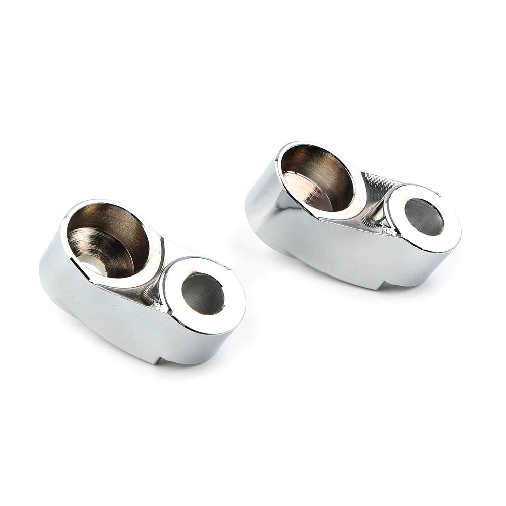 Chrome Short Front Turn Signal Mounts 39mm 49mm for Harley Sportster FXR