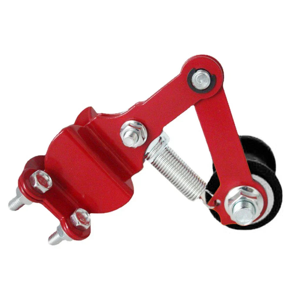 Red & Black Universal Bolt On Chain Tensioner Roller Adjuster for ATV Dirt Bike