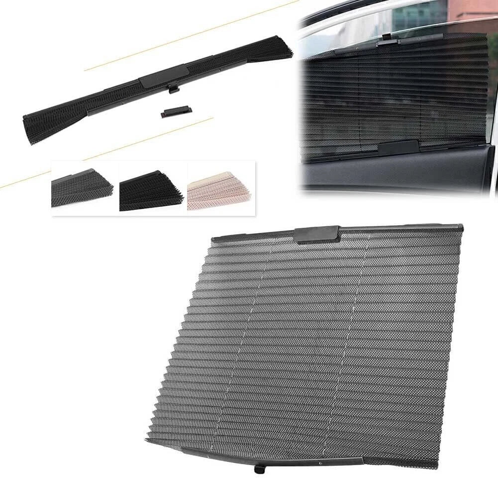 57cm Universal Car Side Window Curtain Sunshade UV Protector - Black