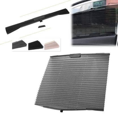 57cm Universal Car Side Window Curtain Sunshade UV Protector - Black