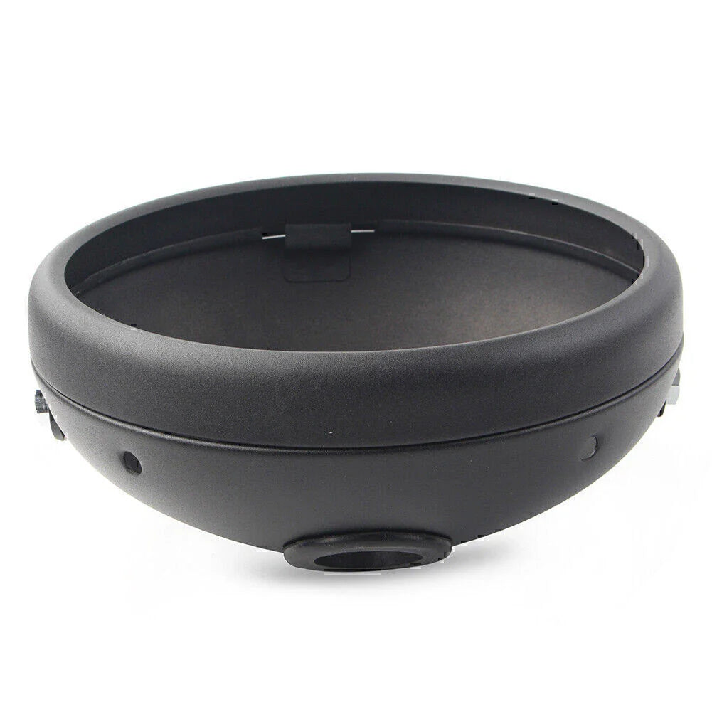 7-Inch Matte Black LED Headlight Shell for Harley