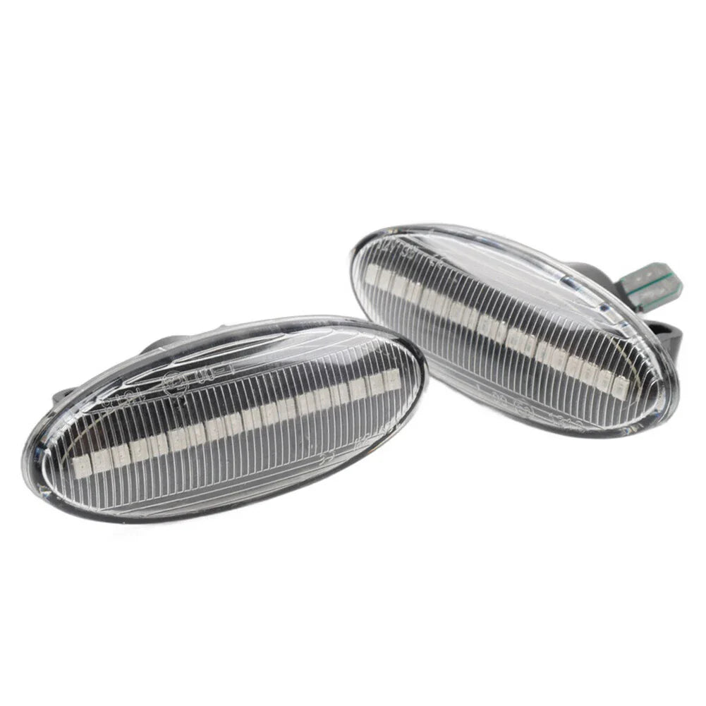 Dynamic Clear LED Side Marker Turn Signal Light for Nissan Qashqai Juke X-Trail