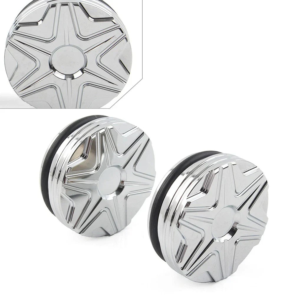 CNC Swingarm Pivot Bolt Covers for Harley V-Rod 2006-2017 ( Covers)