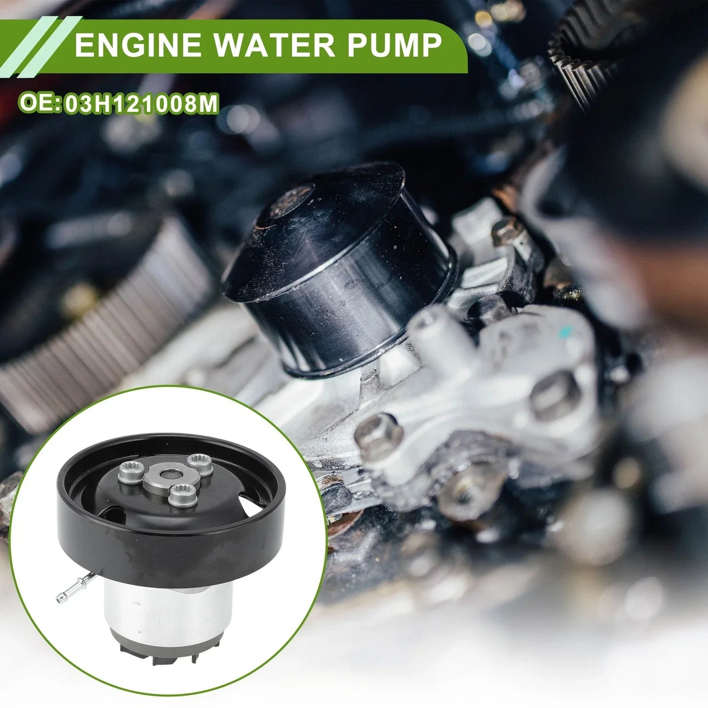 Engine Water Pump for Porsche Cayenne 2010-2024 Cooling Water Pump