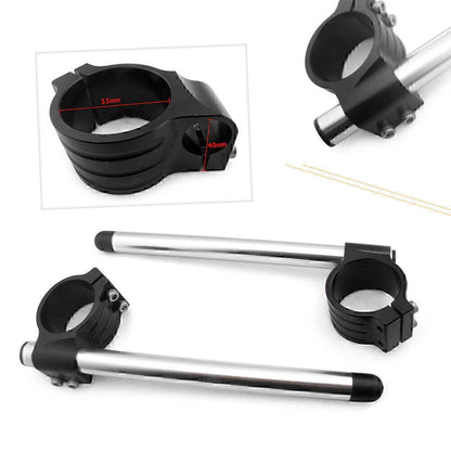 CNC 53mm Clip On Handlebar for Ducati 848 1098 1198 (2008-2015)