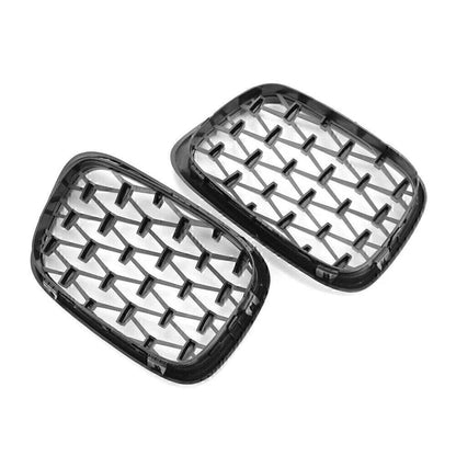 Gloss Black Front Kidney Grille for BMW E39 5-Series (1999-2003)