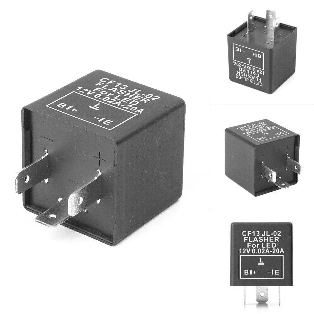 3-Pin Flasher Relay for Car CF13 JL-02 LED Turn Light Hyper Flash