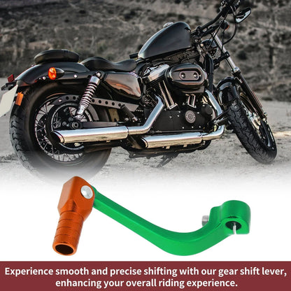 Folding Motorcycle Gear Shifter Lever for Honda CRF110F (2013-2018) Green Orange